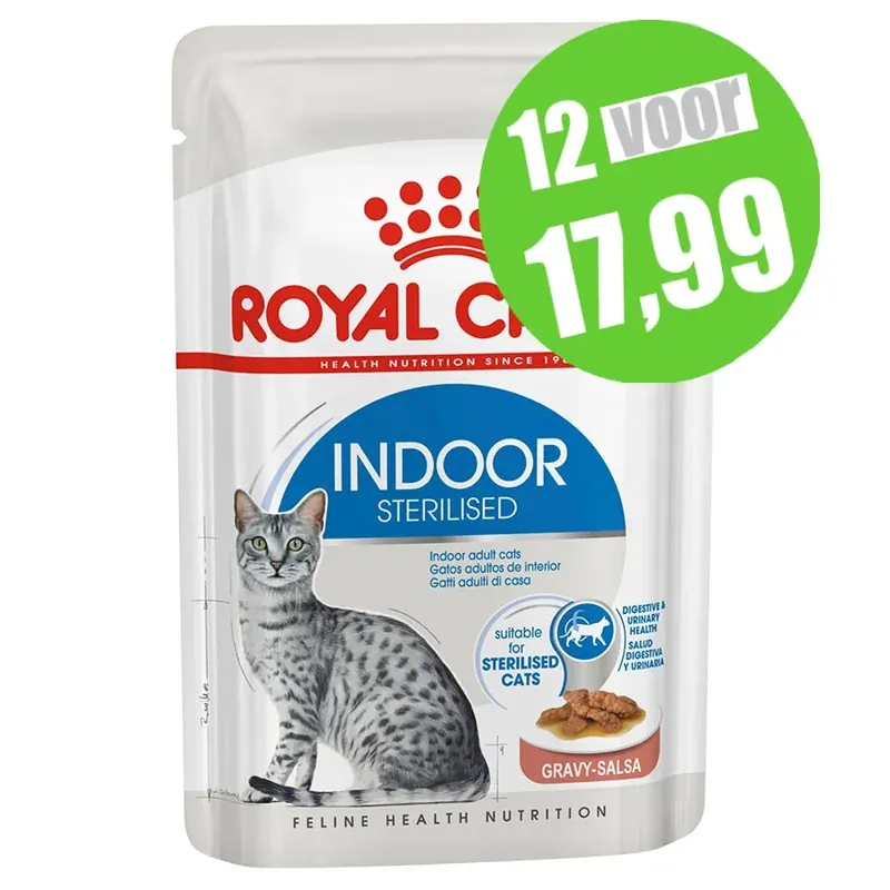 Royal Canin Indoor in Gravy 85 gram Direct Beschikbaar