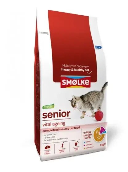 Direct Verzonden Smolke Cat Senior 4 kg