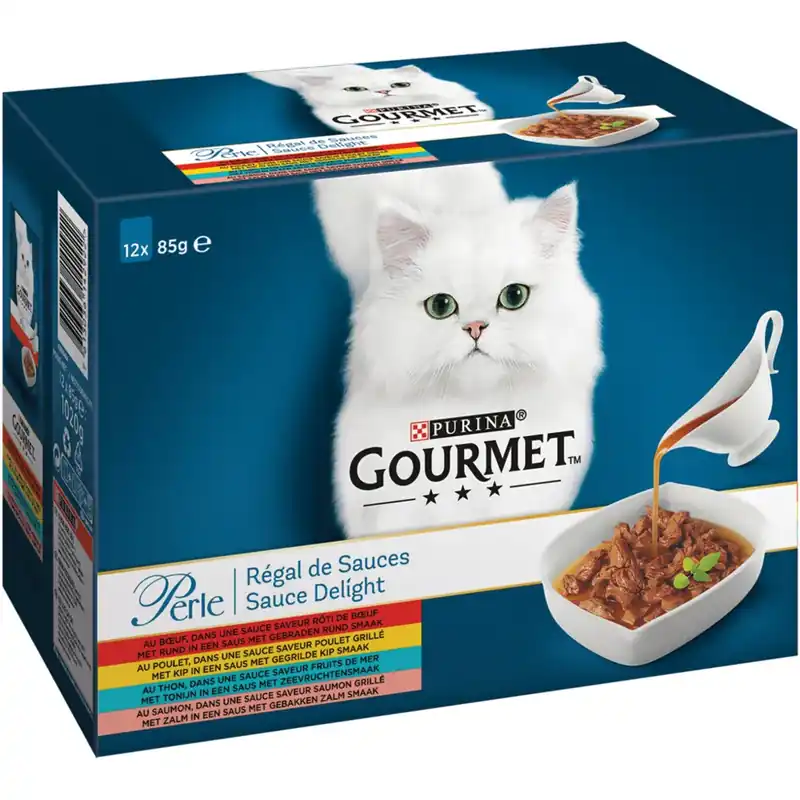 Gourmet Perle Sauce Delight Vlees - Vis 12 x 85 gram Actieprijs
