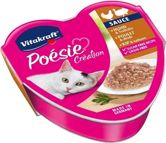 Bestseller Vitakraft Poésie Kip & Kalkoen In Sauce 85 gram