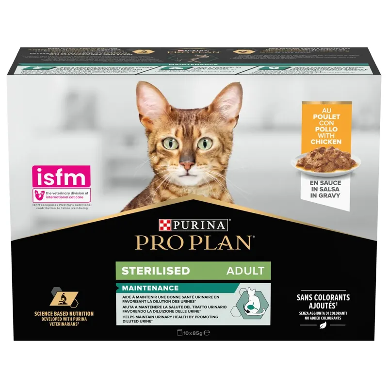 Premium Pro Plan Kat Sterilized 10x85 gr