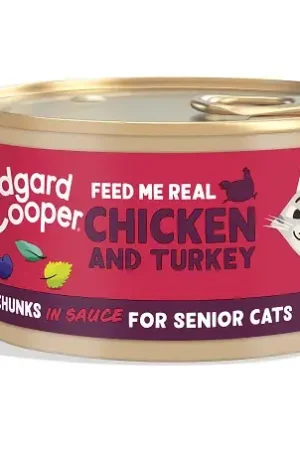 Dagaanbieding Edgard & Cooper Senior Chunks Chicken & Turk 85 gram