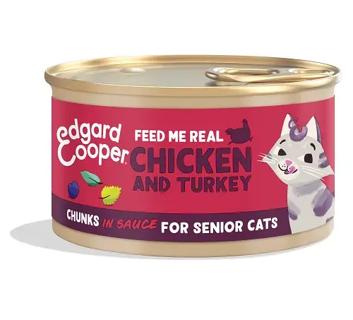 Dagaanbieding Edgard & Cooper Senior Chunks Chicken & Turk 85 gram