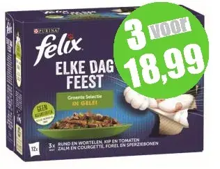Koop Vandaag Felix PCH Elke Dag Feest Veggies 12x85 gr
