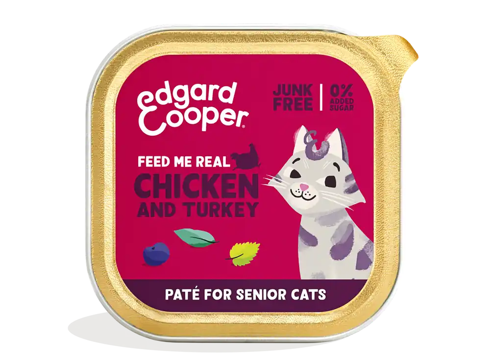 Edgard & Cooper Senior Paté Chicken & Turkey 85 gram Snelle Levering
