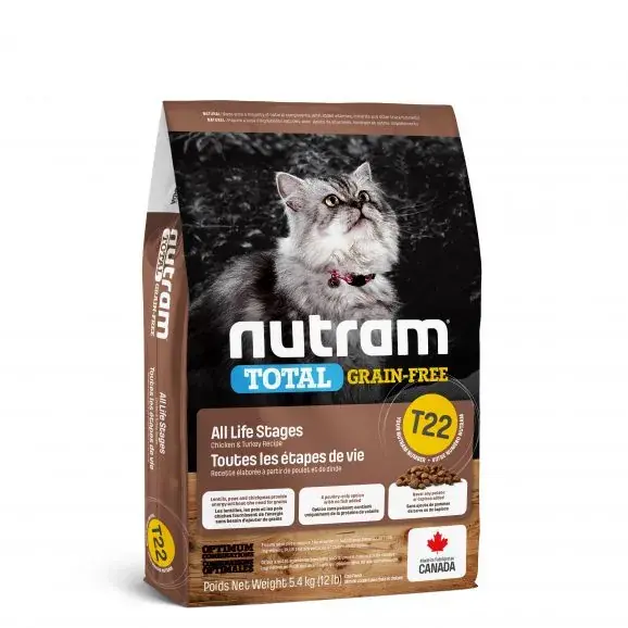 Nutram Grain Free Turkey & Chicken T22 5,4 kg Exclusieve Aanbieding