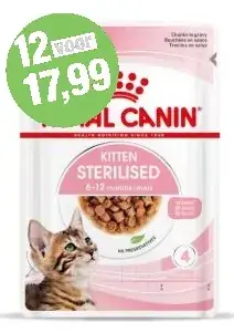 Royal Canin Kitten Sterilised in Gravy 85 gr Merkproduct