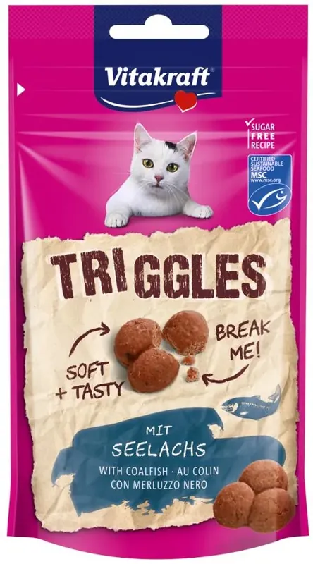 Nu Kopen Vitakraft Triggles koolvis MSC 40 gram