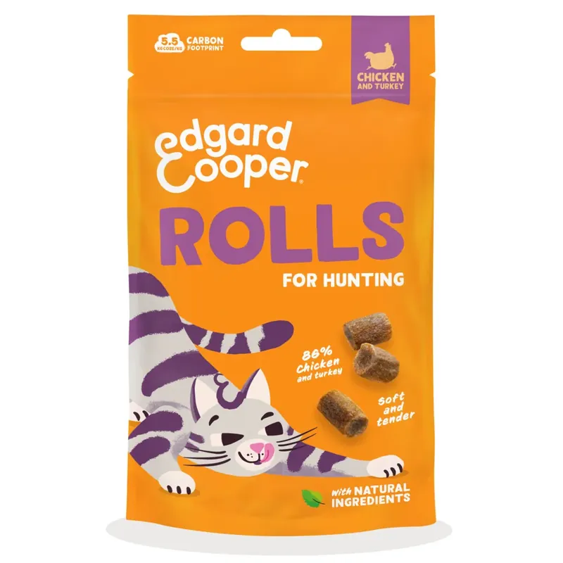 Betaalbaar Edgard & Cooper Rolls Chicken&Turkey 45 gr