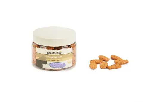 Direct Verzonden Beeztees Catnip Cookies Tonijn - Kattensnack - 55 gram