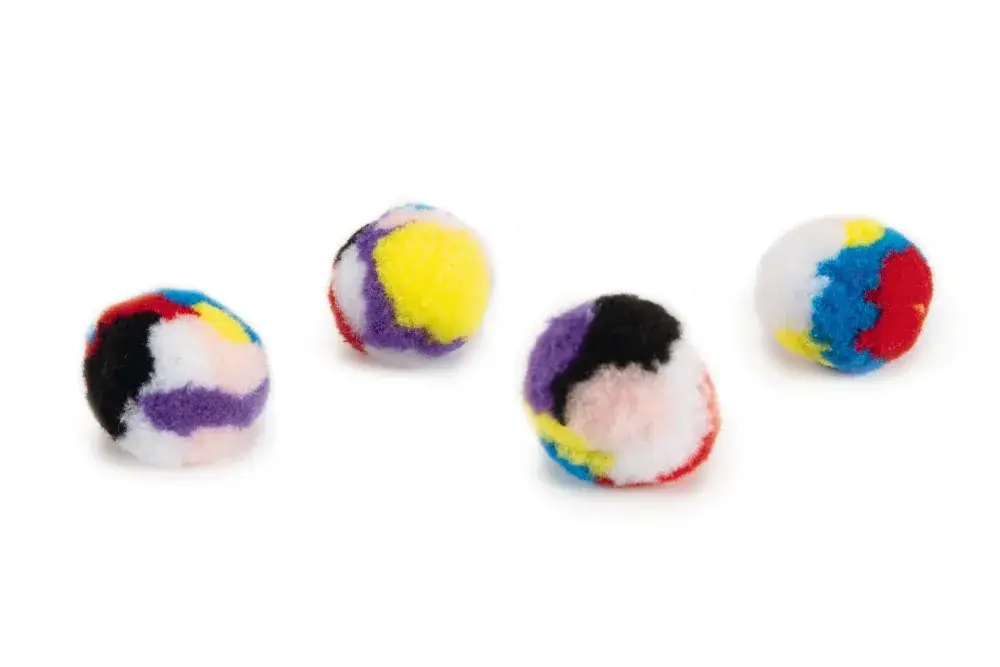 Beeztees Balletje Pompon + Catnip (4 Stuks) Alleen Vandaag