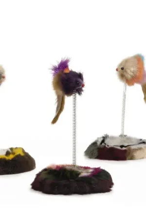 Direct Beschikbaar Beeztees Pluche Muis Op Springveer