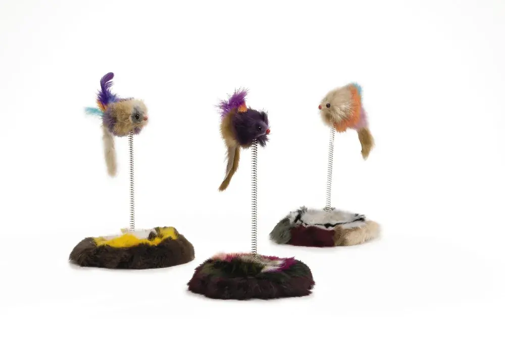 Direct Beschikbaar Beeztees Pluche Muis Op Springveer
