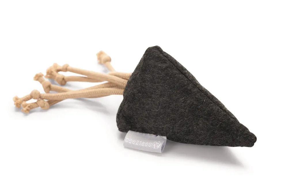 Exclusieve Aanbieding Beeztees Catnip Kussentje Yeti - Kattenspeelgoed - Grijs - 20 cm