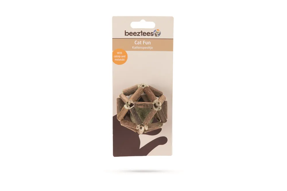 Korting Beeztees Catnip Bal in Matatabi Bal - Kattenspeelgoed - 7 cm