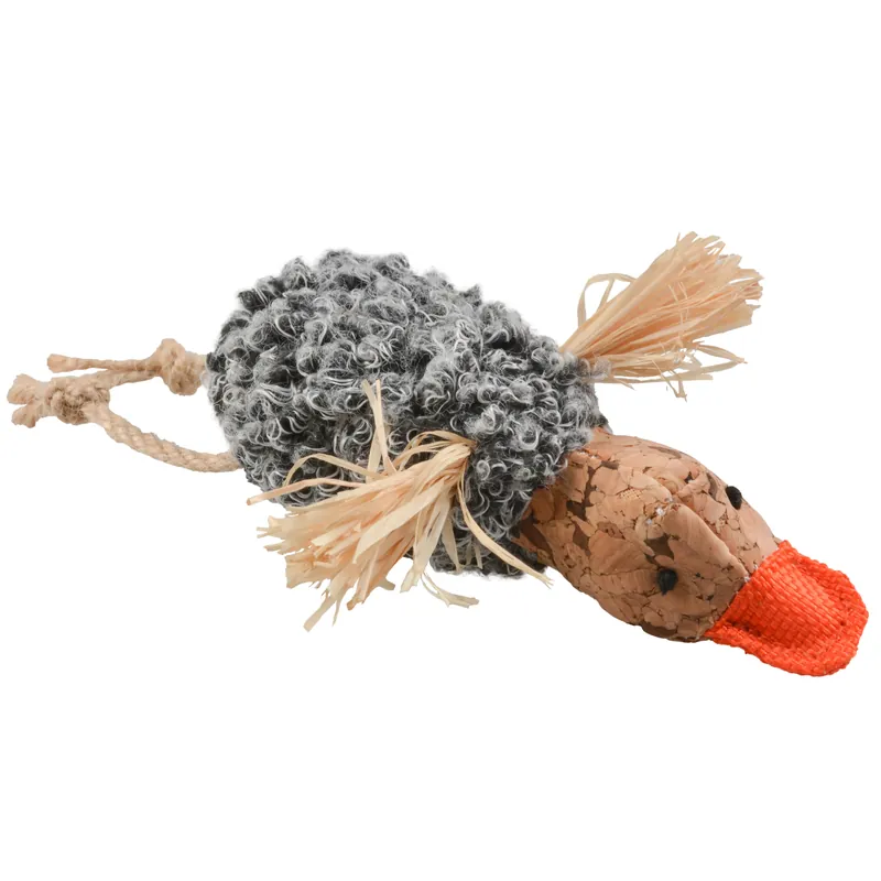 Betrouwbaar Duvo+ Cork Eend Met Knisperend Lichaam 13X8X3 cm Grijs