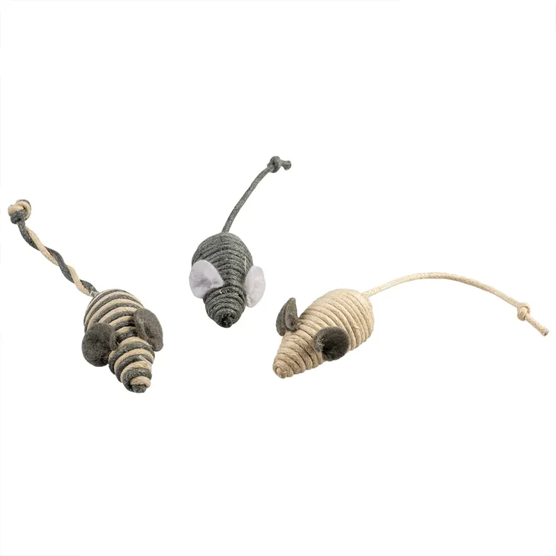 Veilige Betaling Duvo+ Rope Kleine Muizen 3 st. Grijs