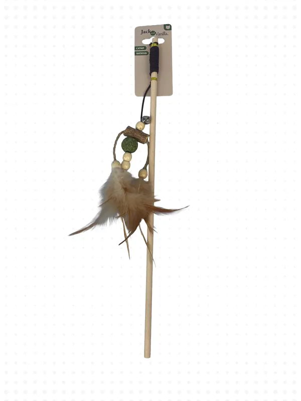 Jack & Vanilla Herbals Kattenkruid Bal Met Matatabi Stok & Veren Exclusieve Aanbieding