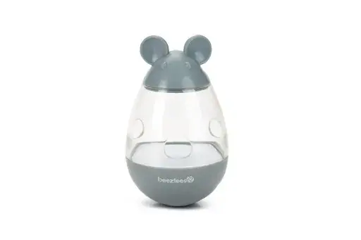 Beeztees Tuimelaar Mousie - Kattenspeelgoed - Grijs - 9,5x5,5x5,5 cm Flitsaanbieding