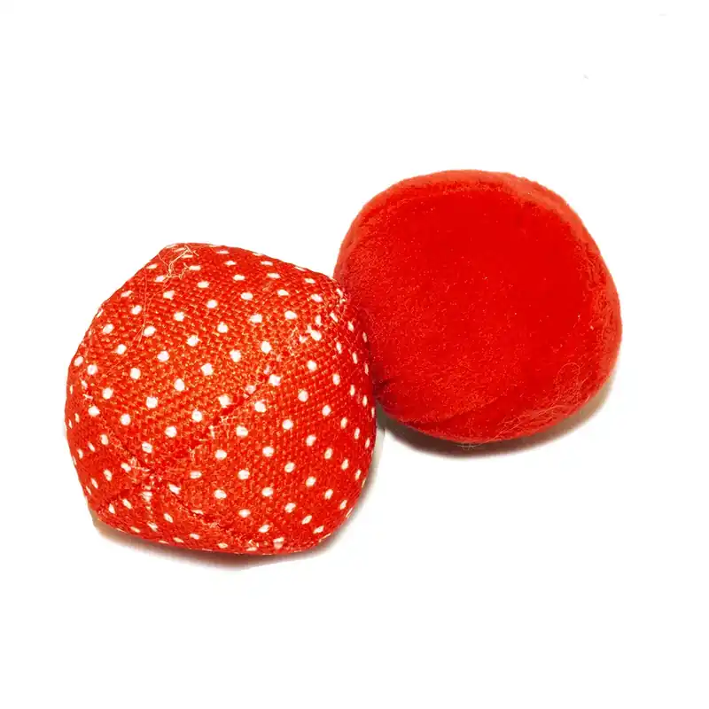 Snelle Levering Duvo+ Retro Rode Ballen Uni & Stippen 2 st. Rood
