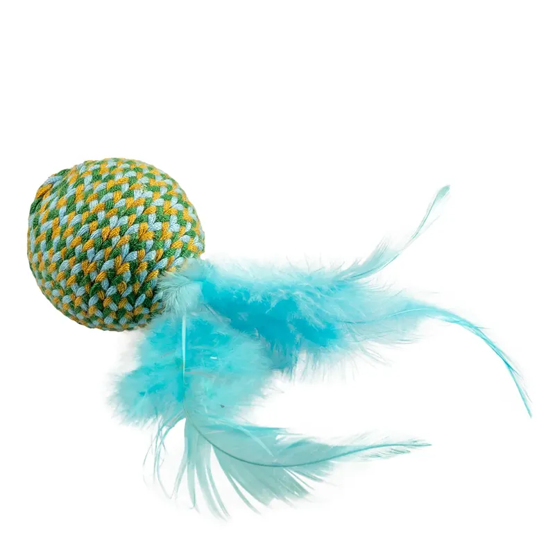 Premium Duvo+ Jolly Bal Met Veren Blauw