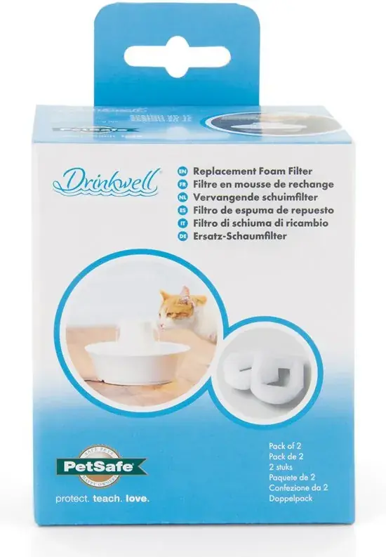 Shop Nu Drinkwell 360 Roestvrijstaal Schuim Voorfilter - 2 Stuks