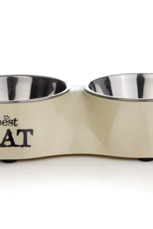 Beeztees Best Cat Dinerset Beige 26,5x15 cm Snelle Levering
