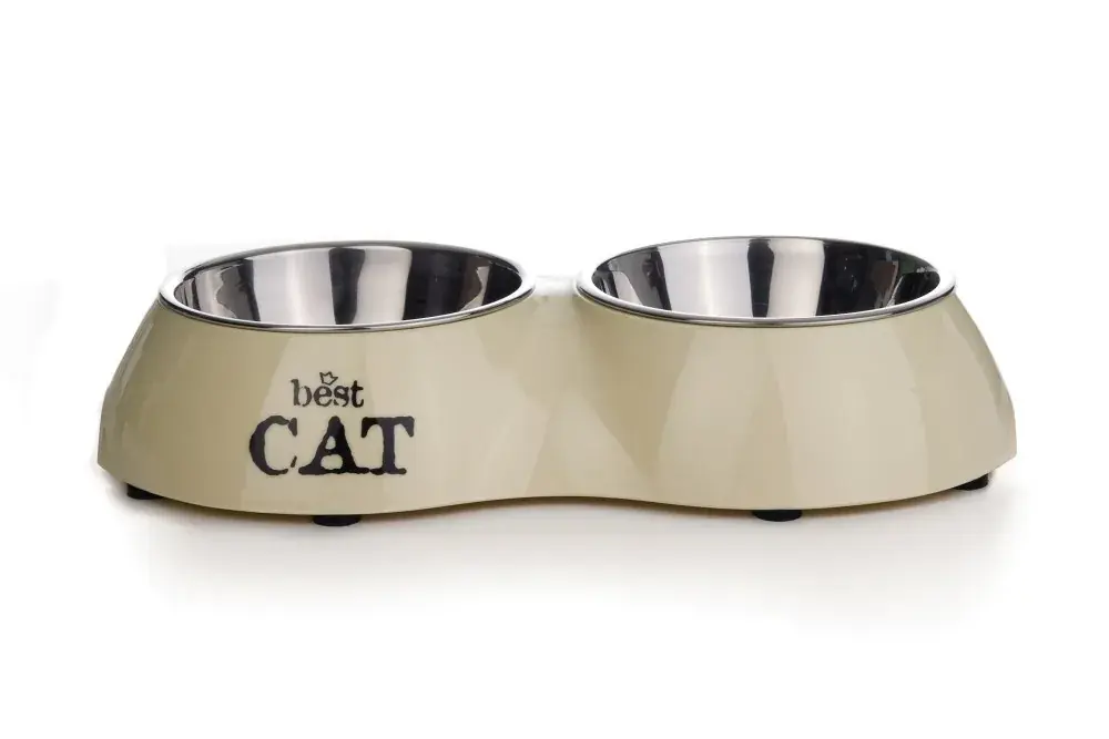 Beeztees Best Cat Dinerset Beige 26,5x15 cm Snelle Levering