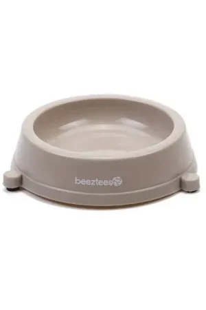 Beeztees Plastic Eetbak Kat Anti-Slip Beige 0,2 L Actieprijs
