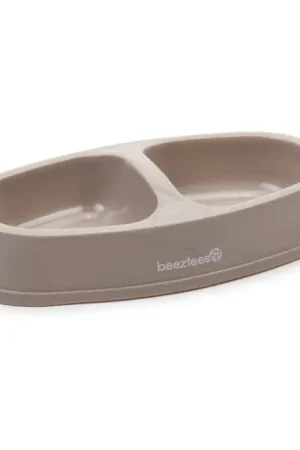 Beeztees Pluche Dinerset Kat Beige 2x0,15 L Weekendaanbieding