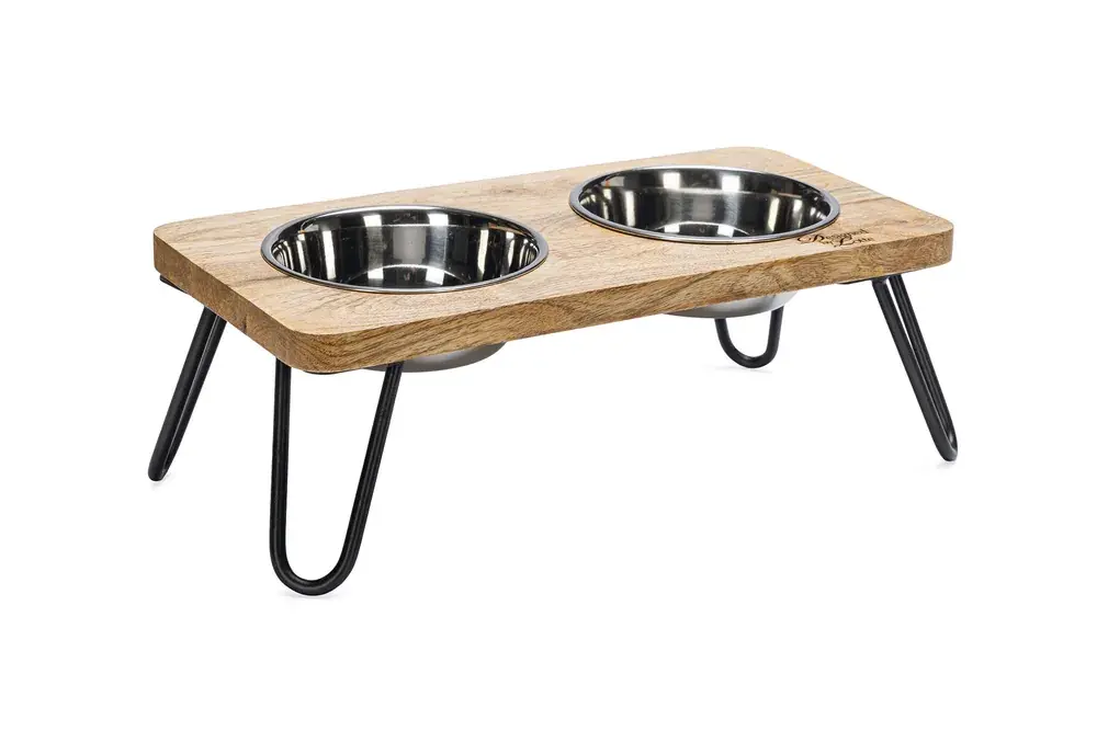 Uitverkoop Designed By Lotte Hout Dinerset Kat Linga 31x16x10 cm