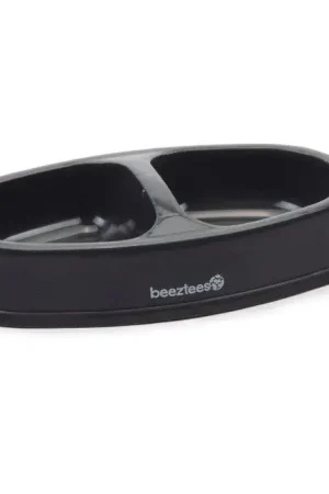 Beeztees plastic Dinerset Kat Antraciet 2x150ml Actieprijs