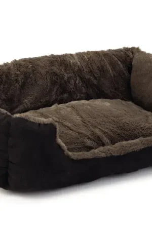 Beeztees Ligbed Baboo Taupe/Zwart 48x37x18 cm Koopje