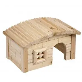Knaagdieren Houten Lodge Koepeldak 20,5x13x12 cm Fabrieksprijs