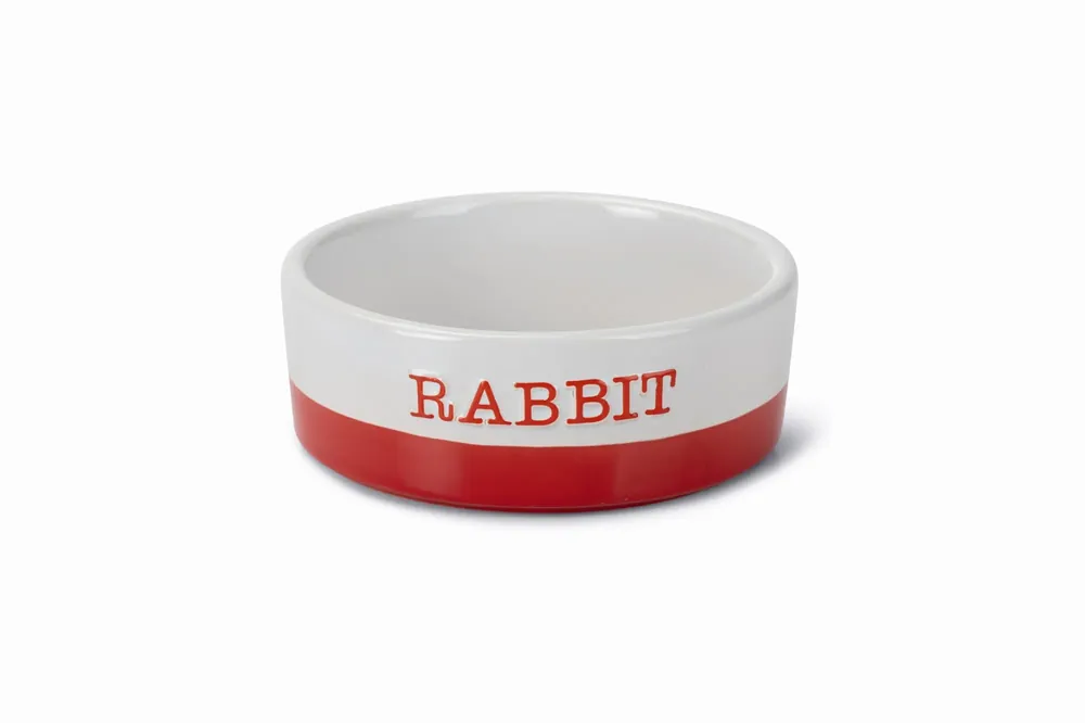 Direct Verzonden Beeztees Keramiek Konijnenbakje Jomi Rood 12 cm