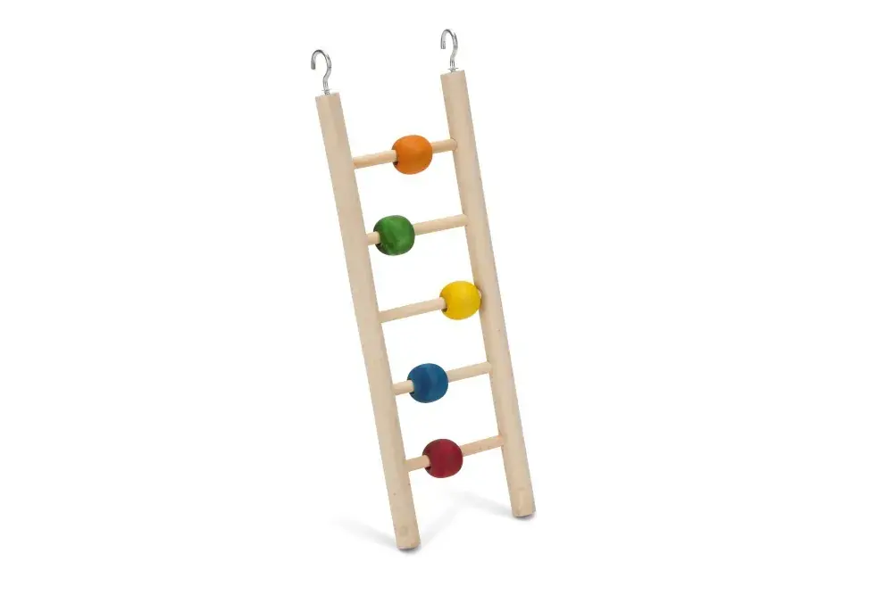 Betrouwbaar Beeztees Hout Vogel Ladder Beady 5 Treden 23 cm