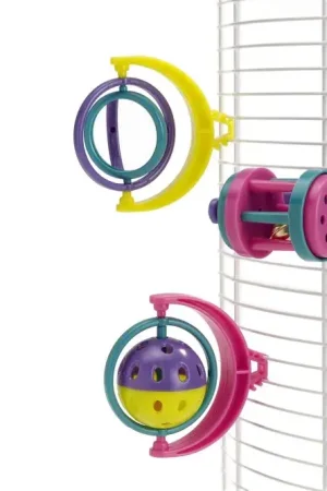 Beeztees Parkietenspeeltje met Clip 10 x 8 cm Hoge Kwaliteit
