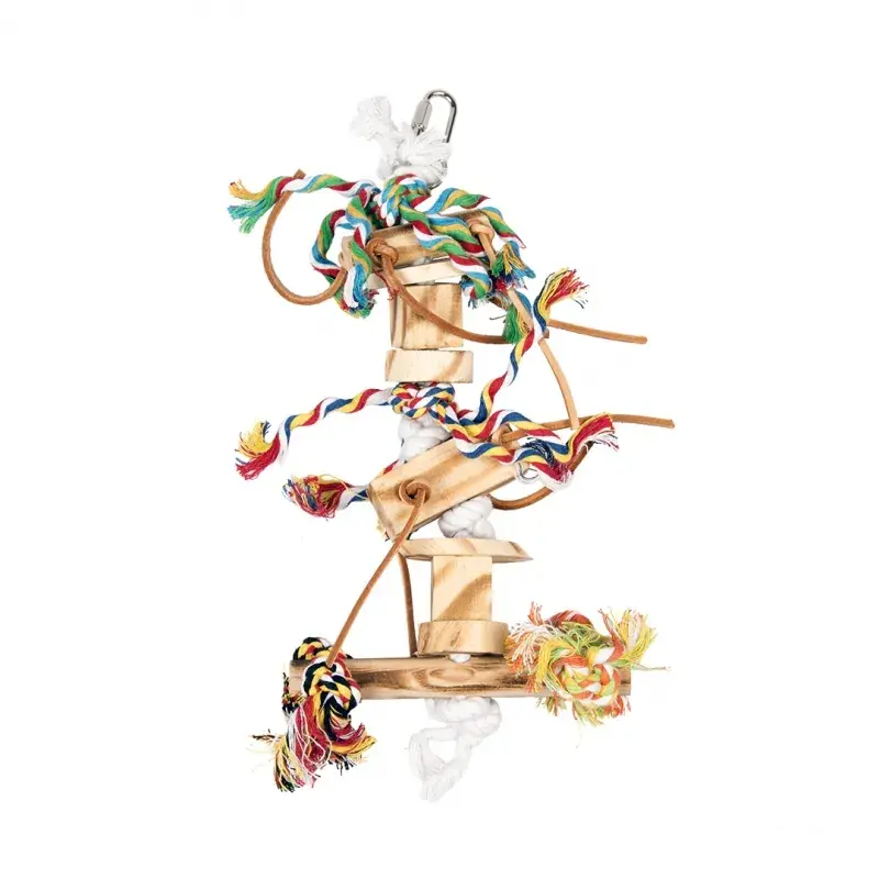 Duvo+ Houten Hanger Met Leder En Touw 38cm Lage Kosten