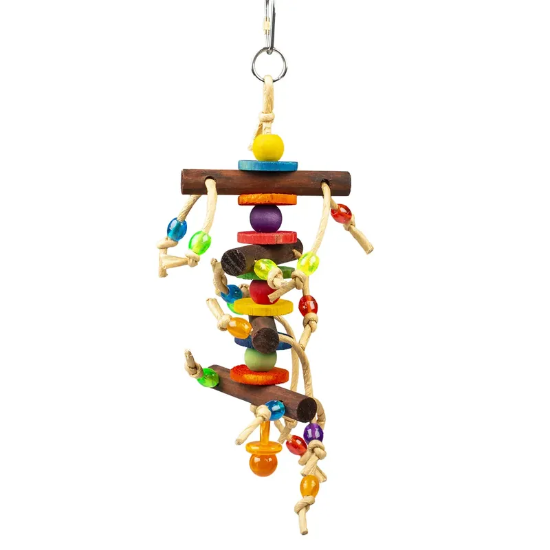 Duvo+ Kleurrijke Hanger-Houten Blokjes & Speeltjes 28x10,2x6 cm Voordeelprijs