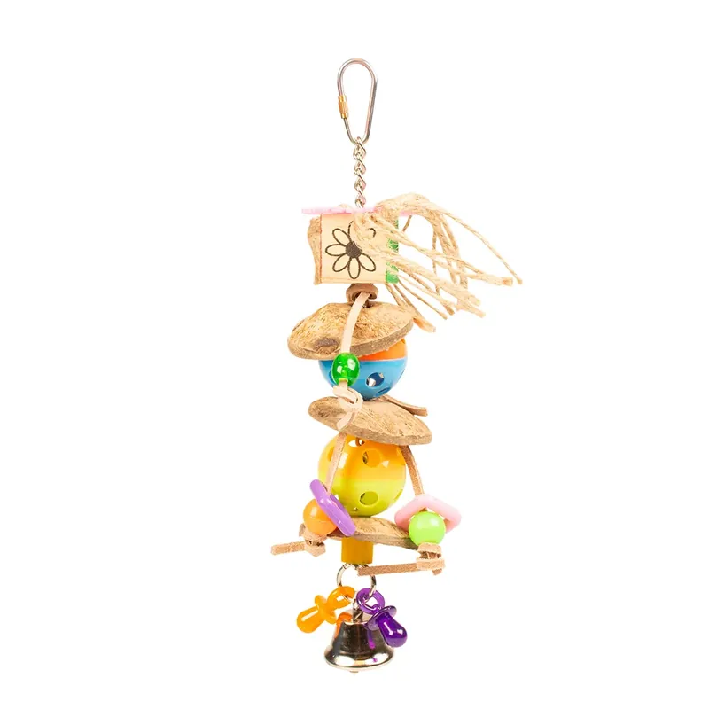 Duvo+ Birdtoy Kleurrijk Speeltje Met Cocos En Belletjes Bestel Nu