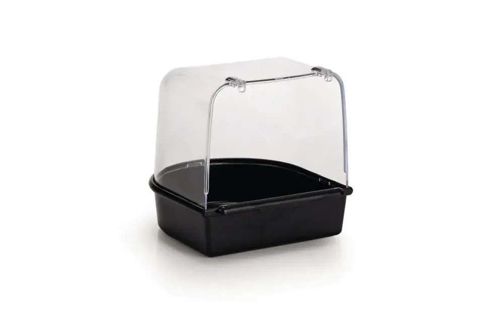 Flitsaanbieding Beeztees Plastic Badhuisje Zwart 13x13x13 cm