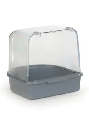 Beeztees Plastic Badhuisje Grijs 13x13x13 cm Weekendaanbieding