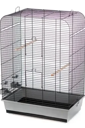 Vogelkooi Nina Zwart/Grijs 54x34x75cm Nu Kopen