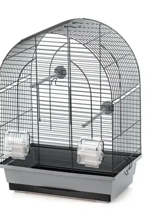 Vogelkooi Lusi Grijs/Zwart 39x25x53cm Populair