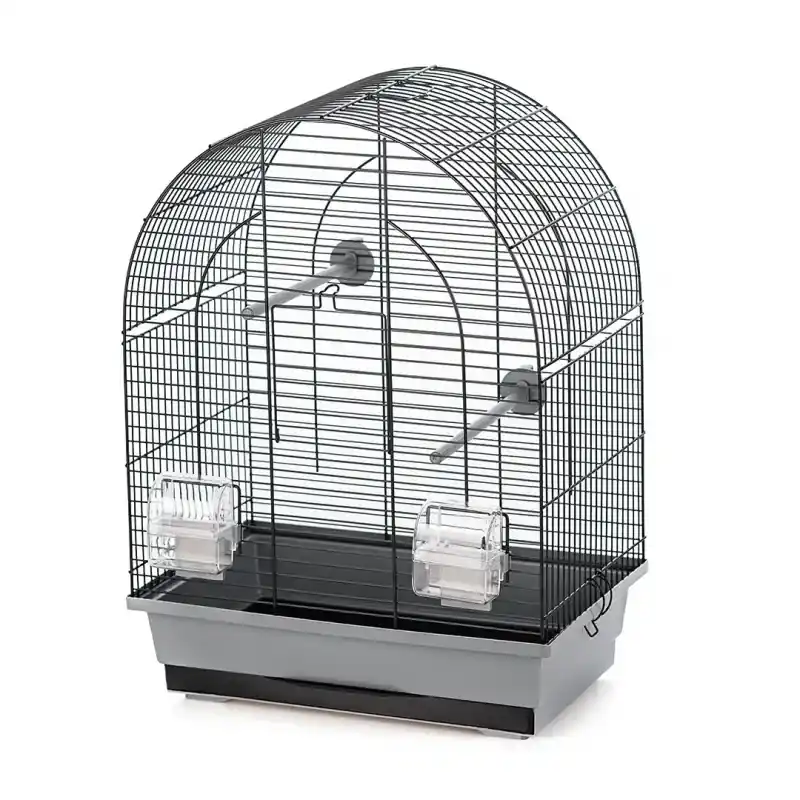 Vogelkooi Lusi Grijs/Zwart 39x25x53cm Populair