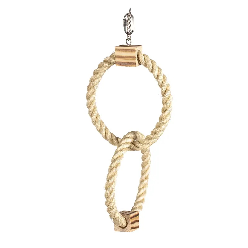 Lage Kosten Duvo+ Dubbele Ring In Sisal En Houten BBQ Blokken 42 cm