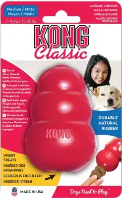 Speciale Aanbieding Kong hond Classic rubber “M”, rood