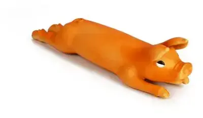 Op = Op Beeztees hondenspeelgoed Biggetje groot latex 38.5x11x8cm oranje