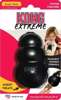 Kong hond Extreme rubber “S”, zwart Uitverkoop