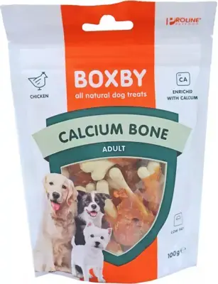 Actieprijs Boxby Calcium Bone kip 100 gram